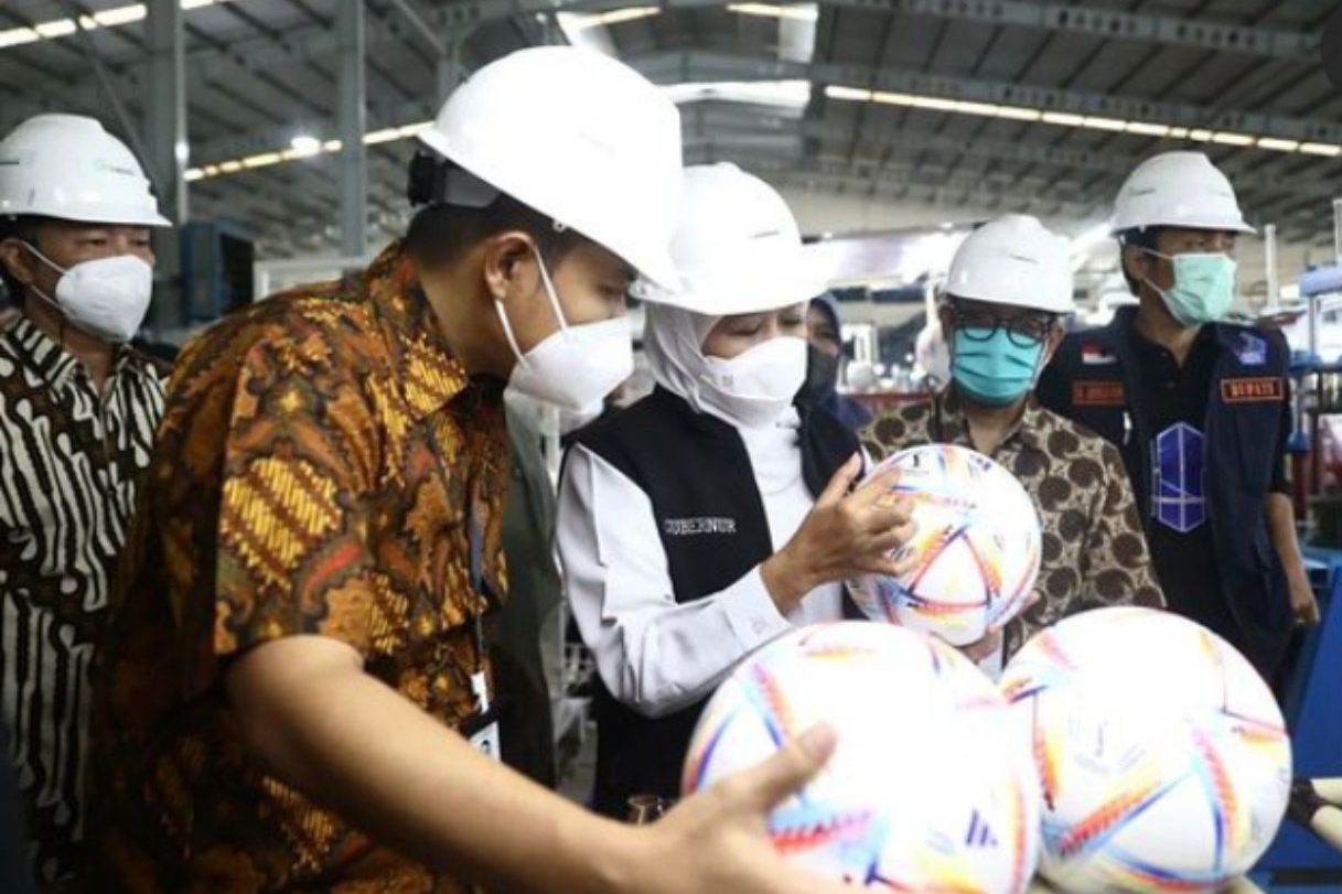 Bola untuk Piala Dunia yang Diproduksi di Madiun Mulai Diekspor