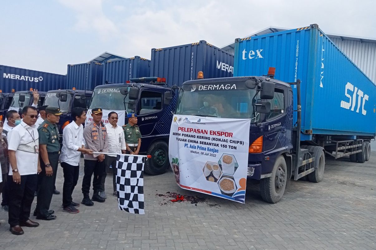 Lepas Ekspor Chip Porang ke Cina, Ini Harapan Bupati Madiun