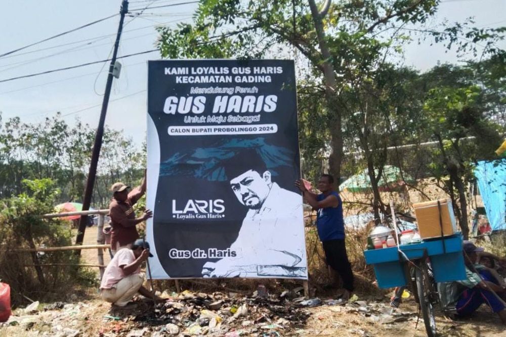 Dukungan Gus Haris Maju Pilkada Probolinggo Menguat, Loyalis Sebar Baliho dan Spanduk