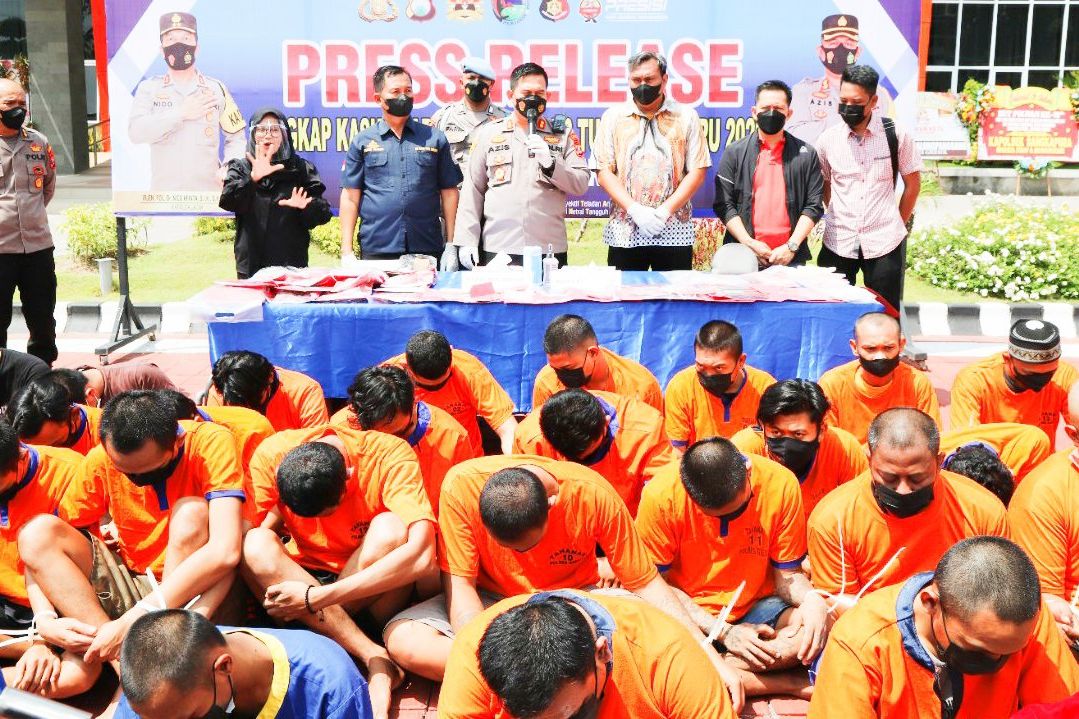 Dua Pekan, Polres Gresik Bekuk 48 Tersangka Kasus Narkoba
