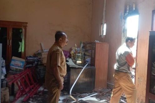 Ruangan Arsip Kantor PKK Jrebeng Lor Probolinggo Terbakar