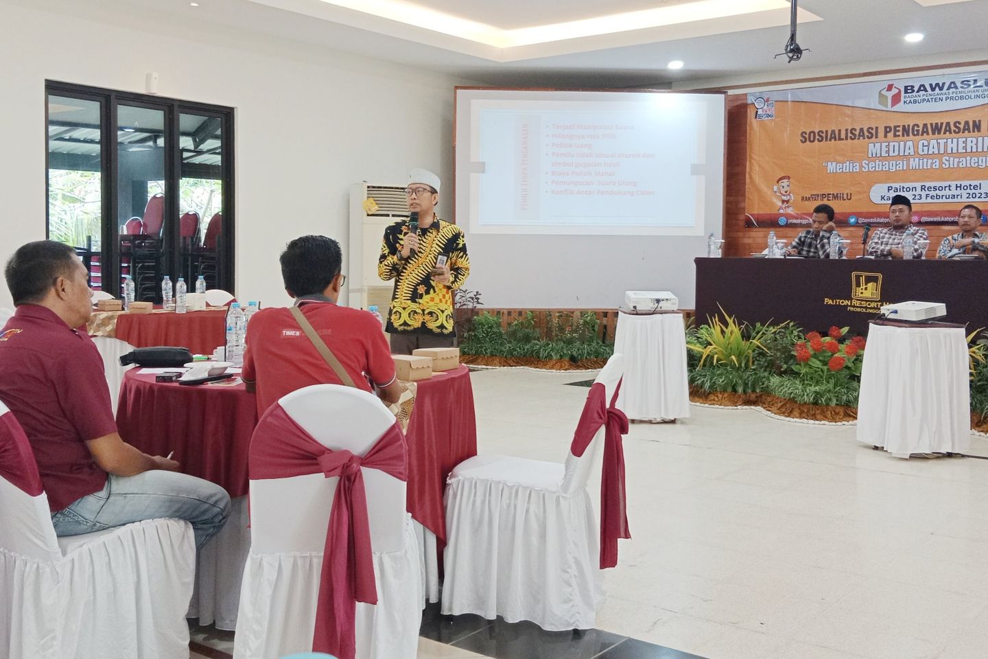 <strong>Bawaslu Gandeng Wartawan Probolinggo, Jadi Mitra Strategis Awasi Pemilu </strong>