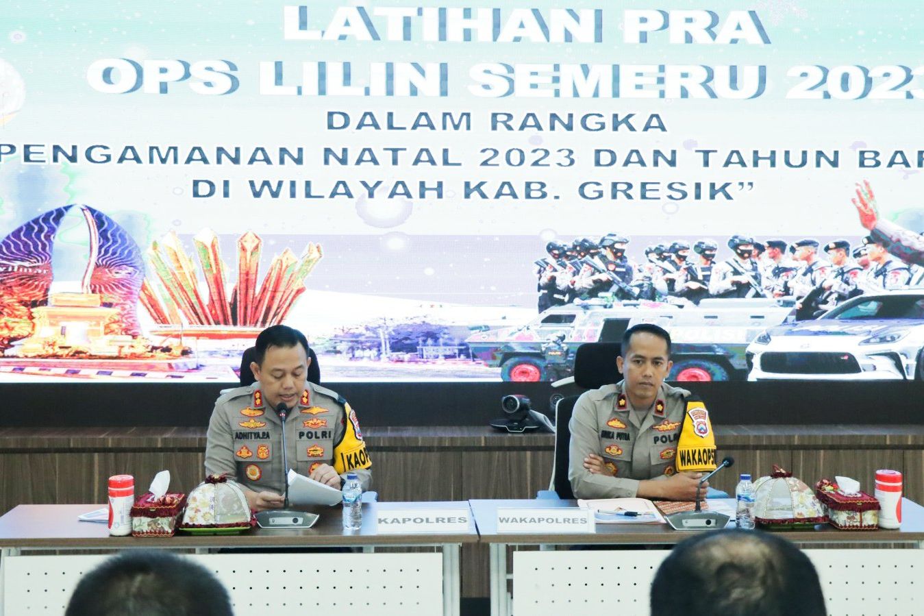 Amankan Natal dan Tahun Baru, Polres Gresik Gelar Pra Operasi Lilin Semeru 2023