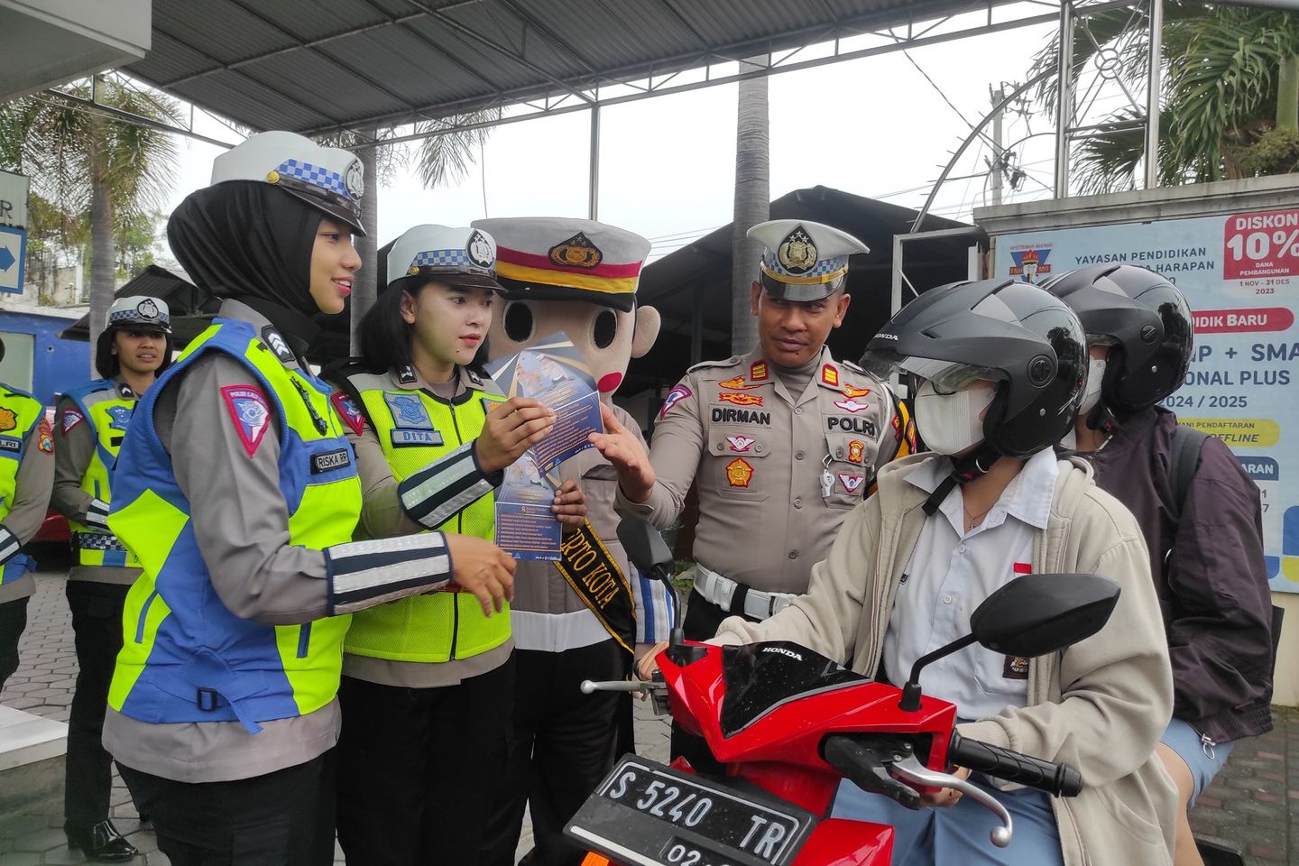 Cara Polresta Mojokerto Cegah Kecelakaan Pelajar