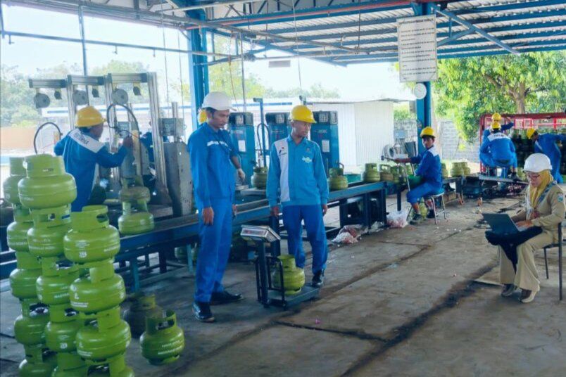 Berat Terisi Elpiji 3 Kilogram Diuji, DKUPP Probolinggo Temukan Ada yang Kurang