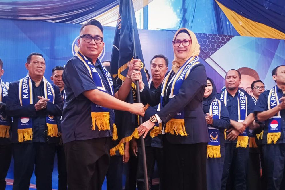 Pengurus DPD NasDem Gresik Dilantik, Target 2029 Usung Calon Bupati Sendiri