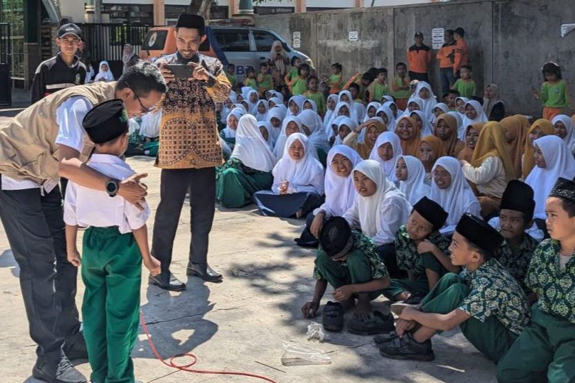 BPBD Probolinggo Sosialisasi dan Simulasi Tanggap Gempa Bumi di Sekolah