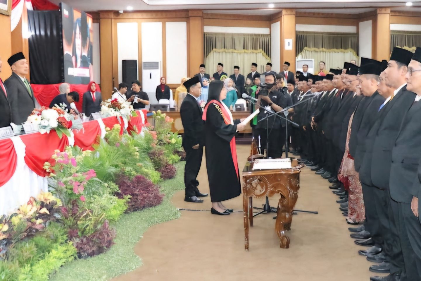 50 Anggota DPRD Gresik 2024-2029 Dilantik, Wakil PKB dan Gerindra Jadi Pimpinan Sementara
