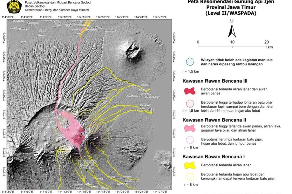 Hati - Hati, Gunung Ijen Berstatus Waspada