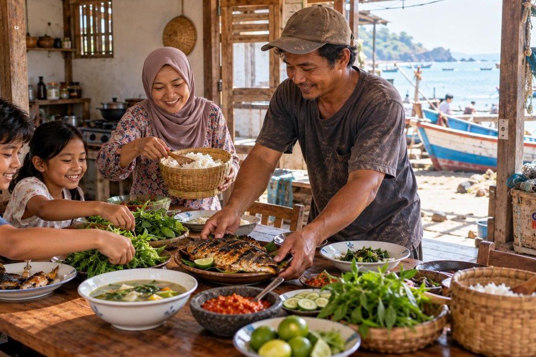 Ikan di Meja Makan Keluarga Jawa Timur