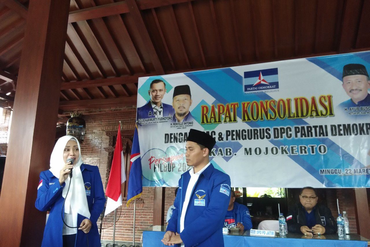 Demokrat Kabupaten Mojokerto Deklarasikan Ikfina dan Al Barra