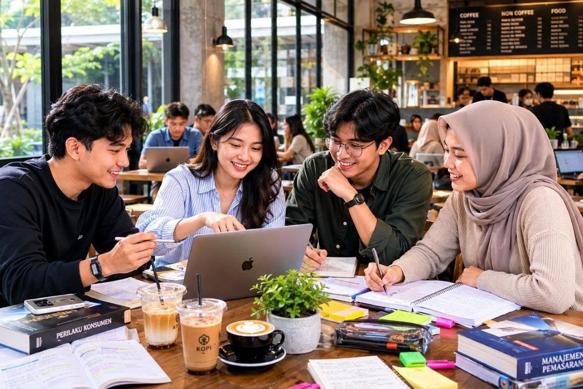 Alasan Banyak Mahasiswa Memilih Belajar di Kafe