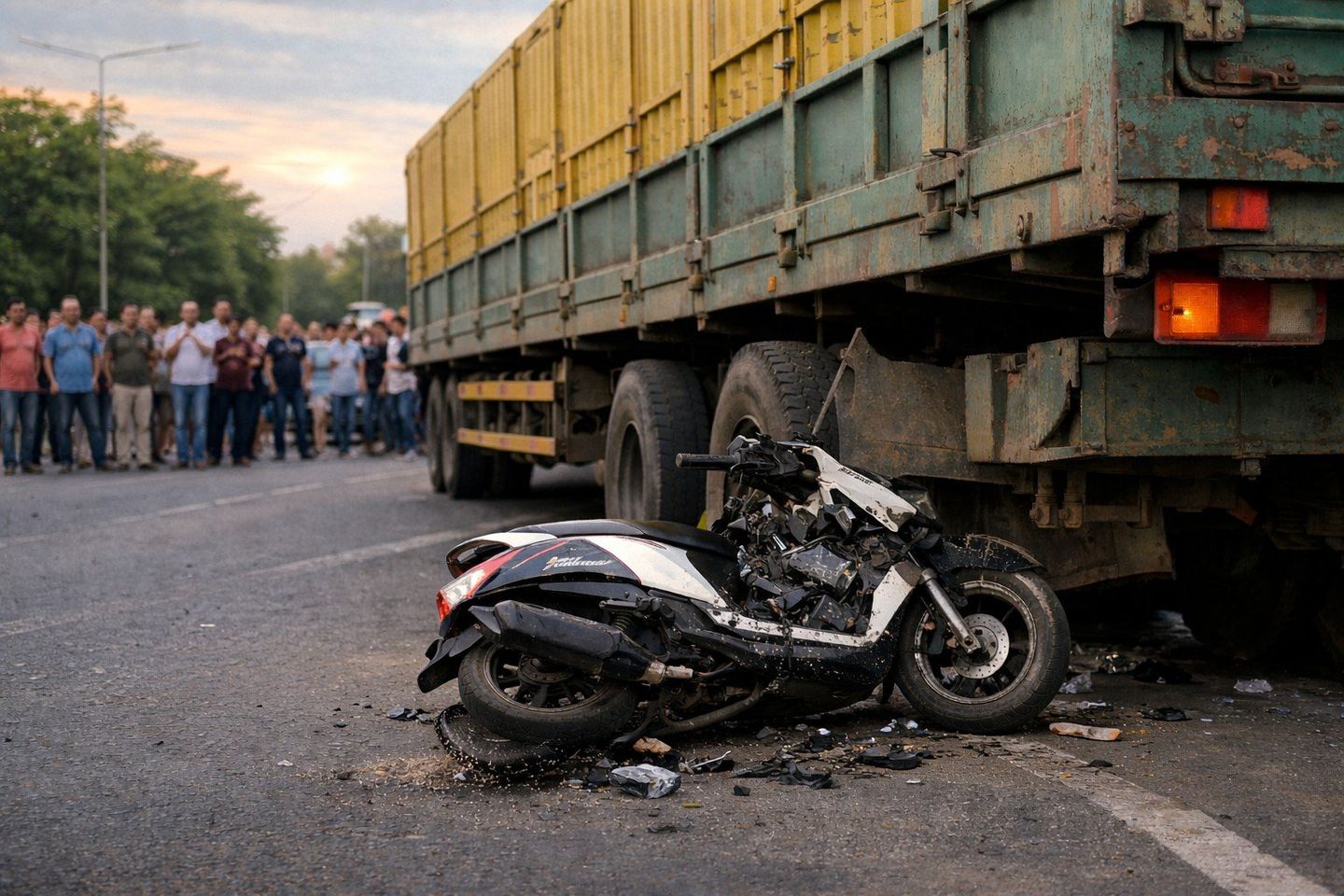 Tiga Remaja Meregang Nyawa dalam Kecelakaan Motor dan Truk Gandeng di Paiton Probolinggo