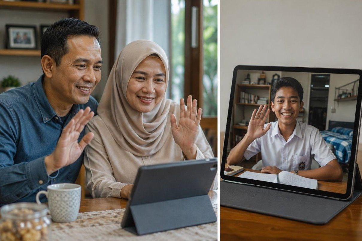 Cara Orang Tua Membangun Komunikasi Aman dengan Anak Asrama