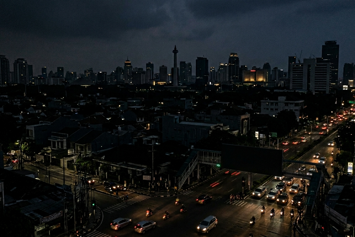 Jakarta Padamkan Lampu Satu Jam untuk Tekan Emisi