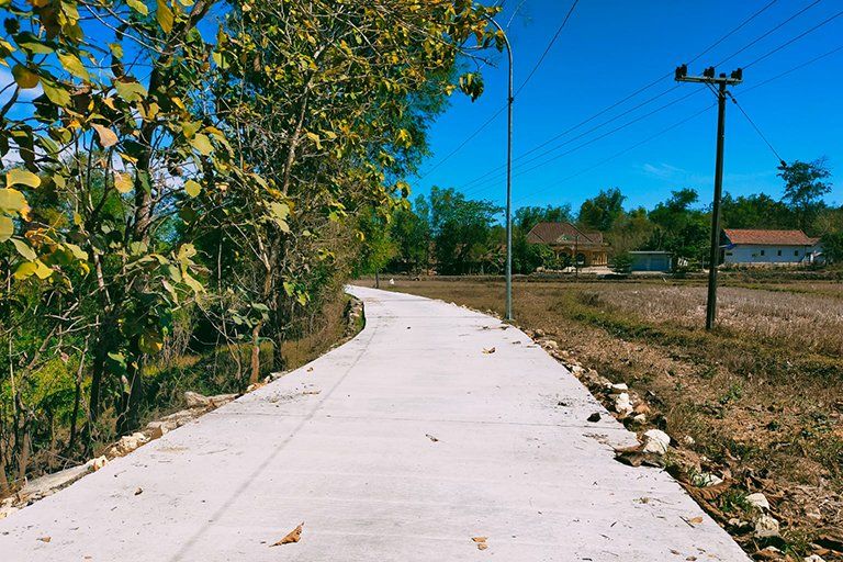 Proyek Jalan Rabat Beton Program Dana Desa di Kedungdung Sampang Tak Transparan 