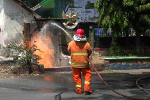 Terbakar, Jargas di Probolinggo Diduga Bocor
