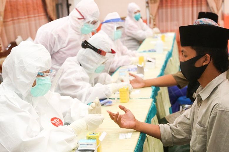 Sebelum Balik ke Ponpes, Santri Asal Probolinggo Jalani Rapid Test