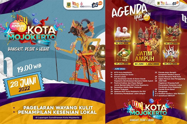 Ini Rangkaian Hari Jadi ke-104 Kota Mojokerto