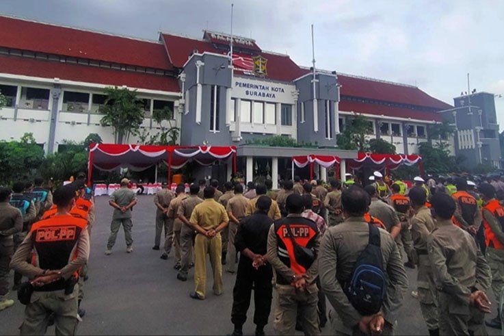 Oknum Satpol PP Surabaya Diduga Gunakan Narkoba, Sanksi Pemberhentian Menantinya