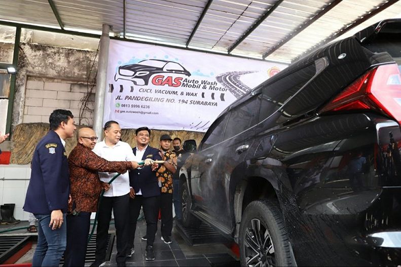 Buka Lapangan Kerja, Karang Taruna Surabaya Dirikan GAS Autowash