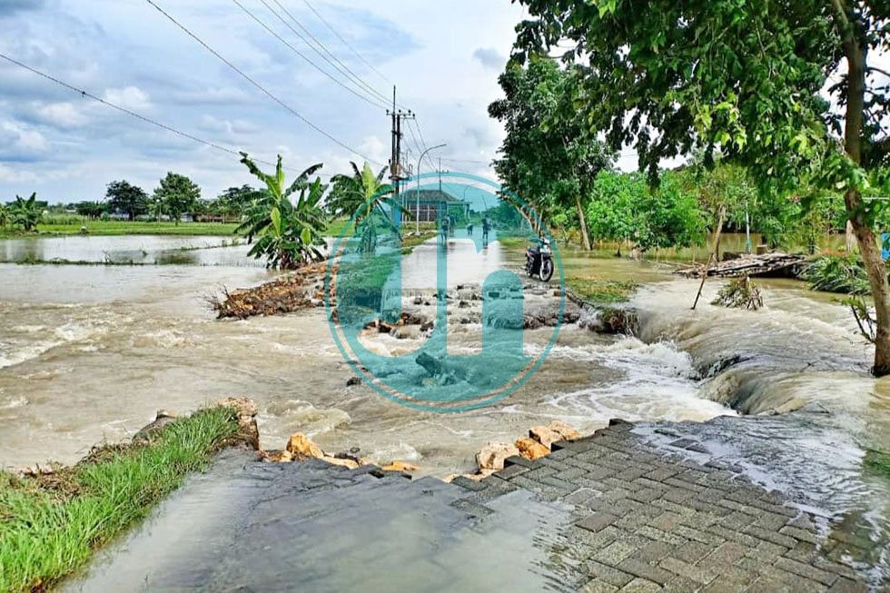 Air Sungai Kali Lamong Meluap, Gresik Kembali Diterjang Banjir Langganan, 