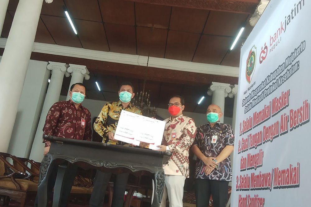 Pemkab Mojokerto Terima Bantuan CPTS dari Bank Jatim