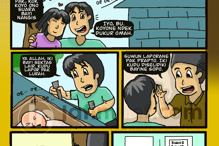 Bayi di Atap Rumah