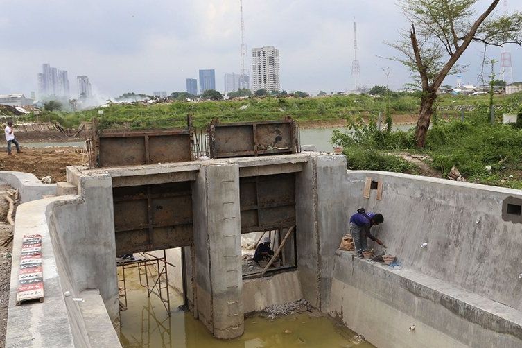 Bozem Karangpoh Sukses Atasi Genangan di Kawasan Tandes