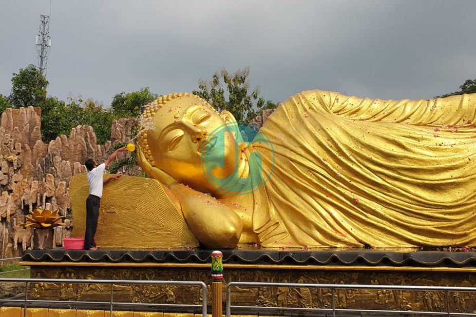Menilik Tradisi Rupang Buddha Mahaparinibanna di Trowulan Mojokerto Jelang Waisak 2021