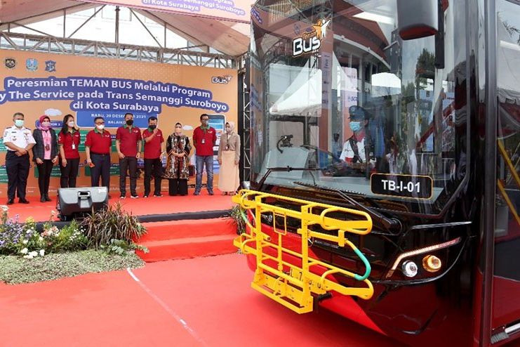 Diluncurkan, Teman Bus Trans Semanggi Suroboyo Jadi Perubahan Paradigma Baru