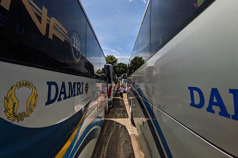 Bus DAMRI Perintis di Ponorogo Berhenti Beroperasi