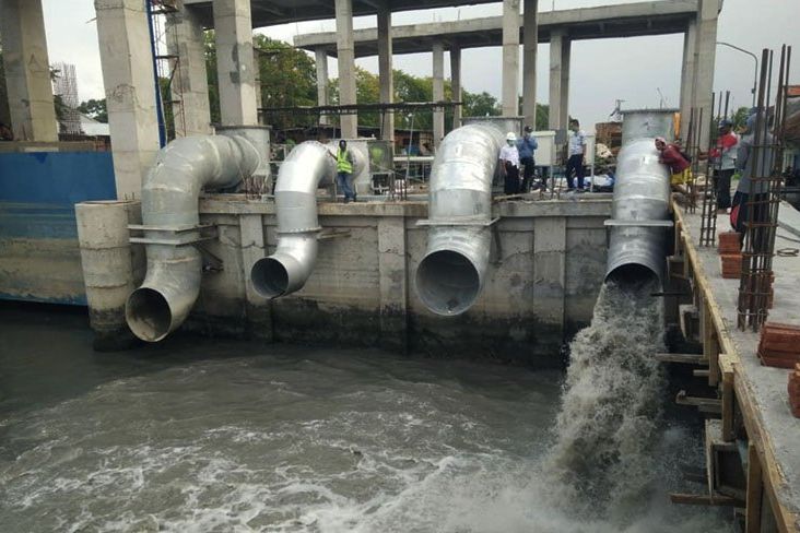Atasi Genangan di Wiyung, Pemkot Surabaya Tambah Kapasitas Pompa Air