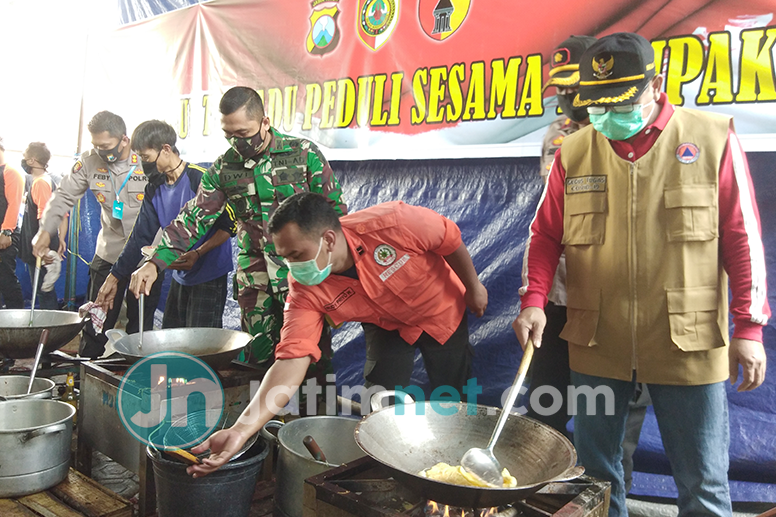 Guna Penuhi Kebutuhan, Pemkab Mojokerto Salurkan Bantuan ke Dapur Umum