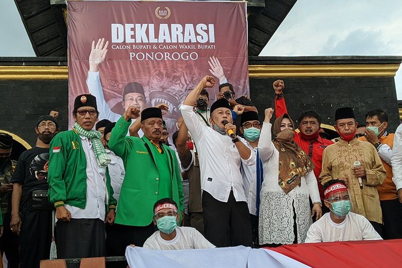Didukung Empat Parpol, Pasangan Sugiri-Lysdiarita Deklarasi Maju Pilbup Ponorogo