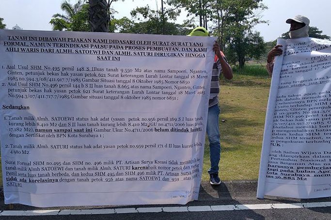 Demo Lapangan Golf Pakuwon, Ahli Waris Dinilai Salah Alamat