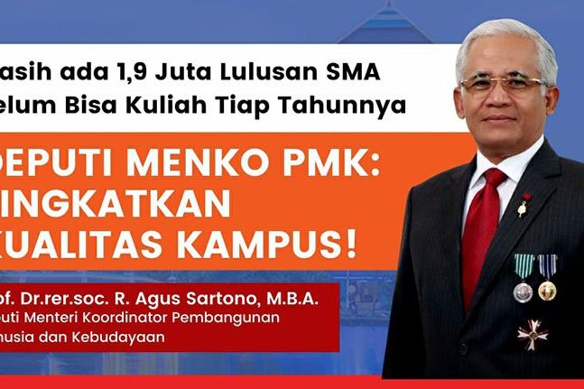 Deputi Kemenko PMK: Tiap Tahun 1,9 Juta Anak SMA Tidak Bisa Kuliah