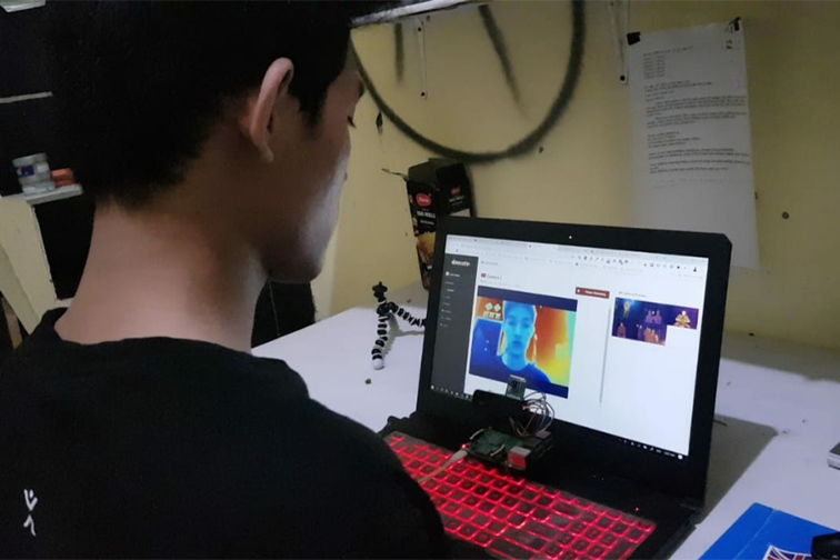 Deteksi Suhu Tubuh Tinggi Indikasi Covid-19, Mahasiswa Ciptakan Kamera Thermal Descotin