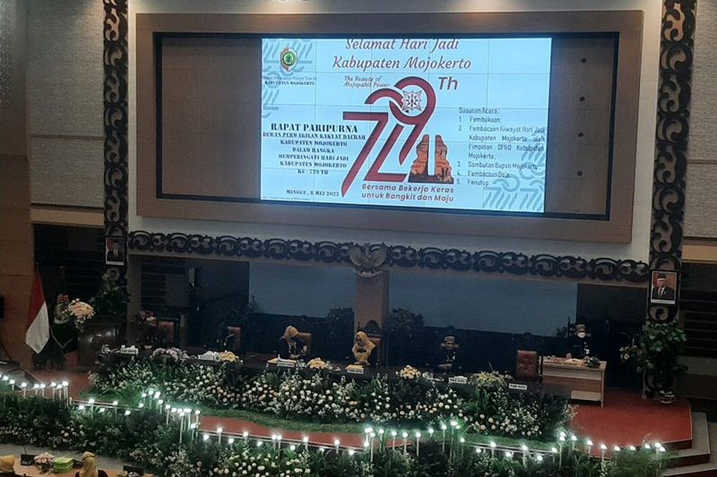DPRD Gelar Paripurna Peringatan Hari Jadi Kabupaten Mojokerto ke 729