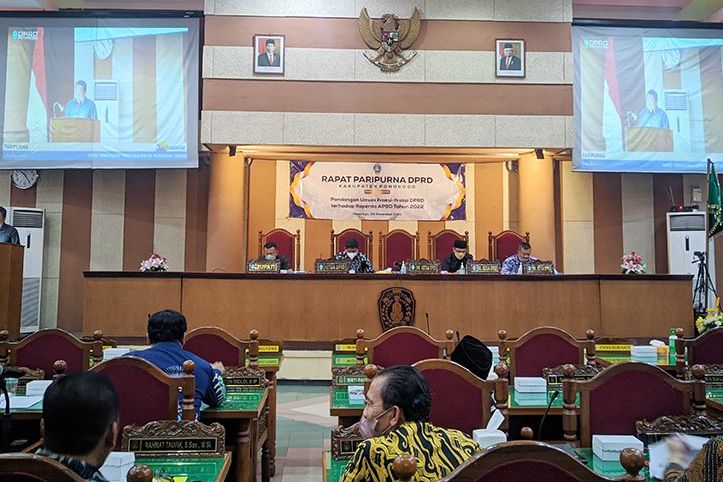 DPRD Ponorogo Gelar Paripurna Pandangan Umum Fraksi Terhadap R-APBD TA 2022
