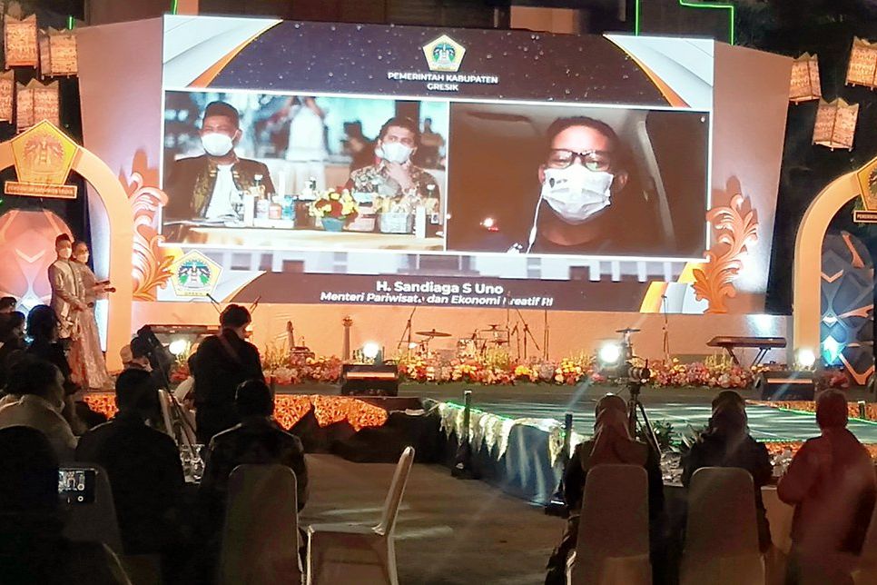 Menparekraf Sandiaga Apresiasi Kabupaten Gresik Pulihkan Ekonomi, Ini Tiga Titipannya