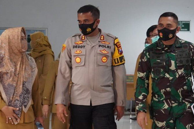 <em>New Normal, </em>Polresta Mojokerto Siap Bersinergi Langkah Pemkot Jalankan Perwali Nomor 55 Tahun 2020 