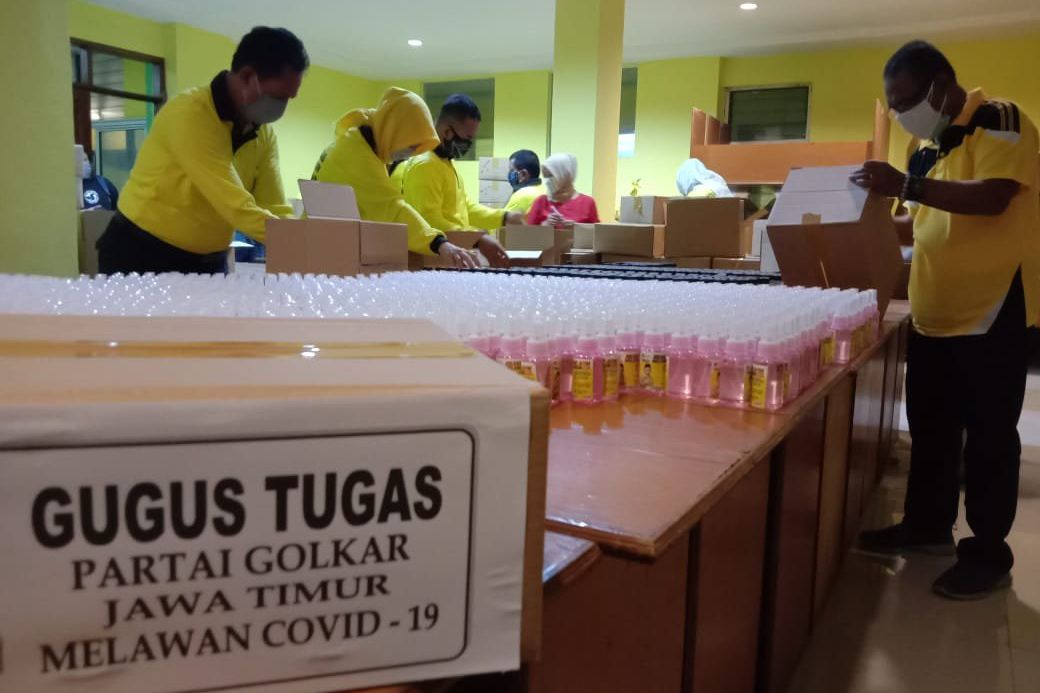 Golkar Jatim Instruksikan Seluruh Kader Berpartisipasi Tangani Covid-19