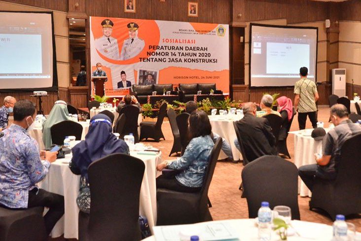 Dinas PUTR Gresik Sosialisasikan Peyusunan Perbup Tentang Jasa Kontruksi