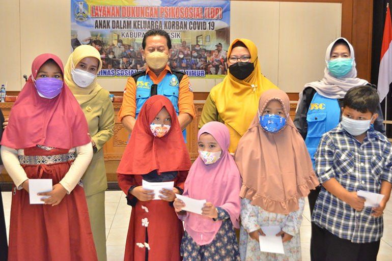 Anak Yatim Piatu Akibat Covid-19 di Gresik Dibantu Dukungan <em>Psychosocial</em>