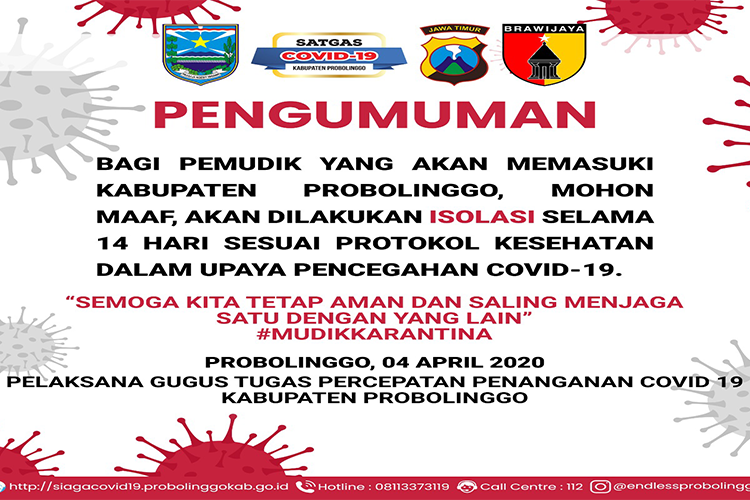 Nekat Pulang di Probolinggo, Pemudik Akan Dikarantina 14 Hari