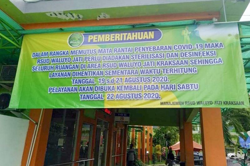Diduga Ada yang Positif Covid-19, RSUD Waluyo Jati Kraksaan Ditutup