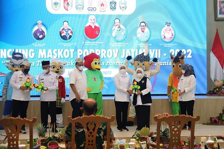 Luncurkan 5 Maskot, Porprov VII 2022 Jatim Diharapkan Jadi Momen Kebangkitan Pasca Pandemi