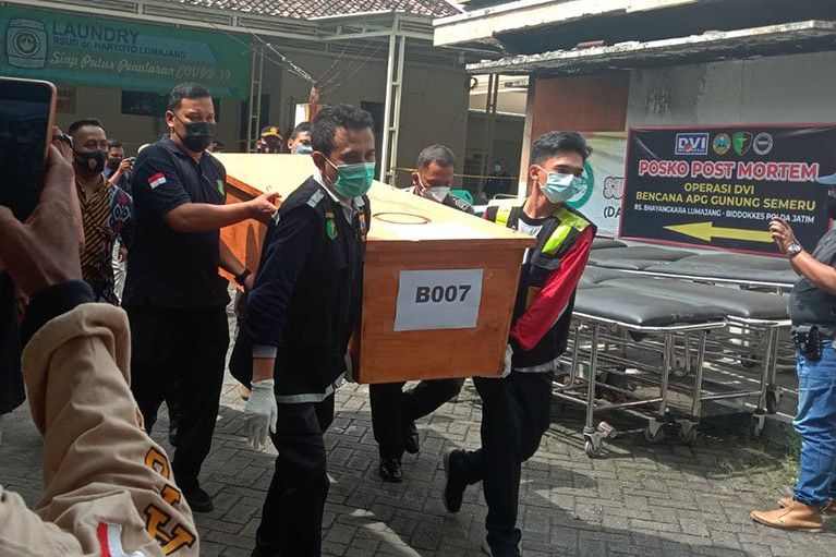 Bertambah, Total Jenazah Korban Erupsi Gunung Semeru Teridentifikasi Tim DVI Mabes Polri Jadi 35