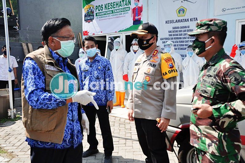 Covid-19 di Gresik Tinggi, Kampung Tangguh Semeru Dibentuk untuk Hadapi New Normal